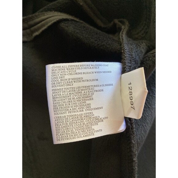 Michael Kors Womens Size XL Black Full-Zip Jacket Pockets Long Sleeve Gold Logo - Picture 10 of 10